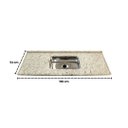 Ver imagem 3 de Pia Cozinha Granito Arabesco 150cm Cuba Inox N2 Rasa Simples: Arabesco