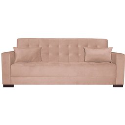 Sofá Cama 3 Lugares Suede Ipanema - 4