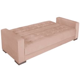 Sofá Cama 3 Lugares Suede Ipanema - 5