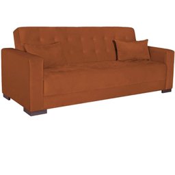 Sofá Cama 3 Lugares Suede Ipanema - 2