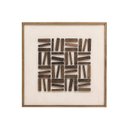 Ver imagem 1 de Quadro Branco Linhas em Madeira Natural Decorativo 82cm Un.