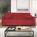 Ver imagem 1 de Sofá Cama 3 Lugares Suede Ipanema