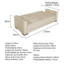 Ver imagem 3 de Sofá Cama 3 Lugares Linho Ipanema