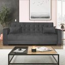 Ver imagem 1 de Sofá Cama 3 Lugares Linho Ipanema