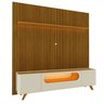 Rack com Painel para TV até 90 Polegadas Ripado Impresso LED Requinte Nobre 100% MDF - 2