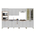 Ver imagem 3 de Cozinha Americana Modulada 6 Peças Torre Quente Cristaleira com Vidros Reflecta Paris