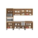 Ver imagem 4 de Cozinha Completa Modulada Firenze 5 Peças 14 Portas 2 Gavetas Cinza/Amendola/Nude Prime Tx