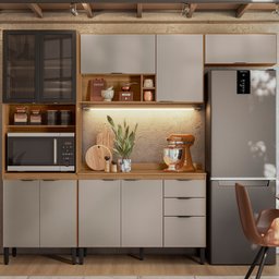Cozinha Completa Firenze 4 Peças 10 Portas 2 Gavetas - 6