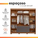 Ver mais imagens de Guarda Roupas Casal com Espelho 8 Portas 6 Gavetas Titãs