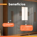 Ver mais imagens de Guarda Roupas Casal com Espelho 8 Portas 6 Gavetas Titãs