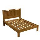 Ver imagem 2 de Cama Casal com Cabeceira Ripada Alaska Marrom/Marrome