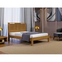 Ver imagem 1 de Cama Casal com Cabeceira Ripada Alaska Marrom/Marrome