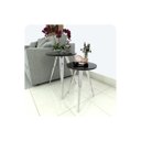 Ver imagem 1 de Conjunto 2 Mesinhas Lateral Canto Sala Quarto Redonda C.p Fs