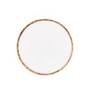 Ver imagem 1 de Prato Sobremesa Borda de Bambu Melamina Branco 22cm