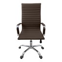Ver imagem 3 de Cadeira Eames Esteirinha Presidente Escritório Boston Eames Alta - Marrom