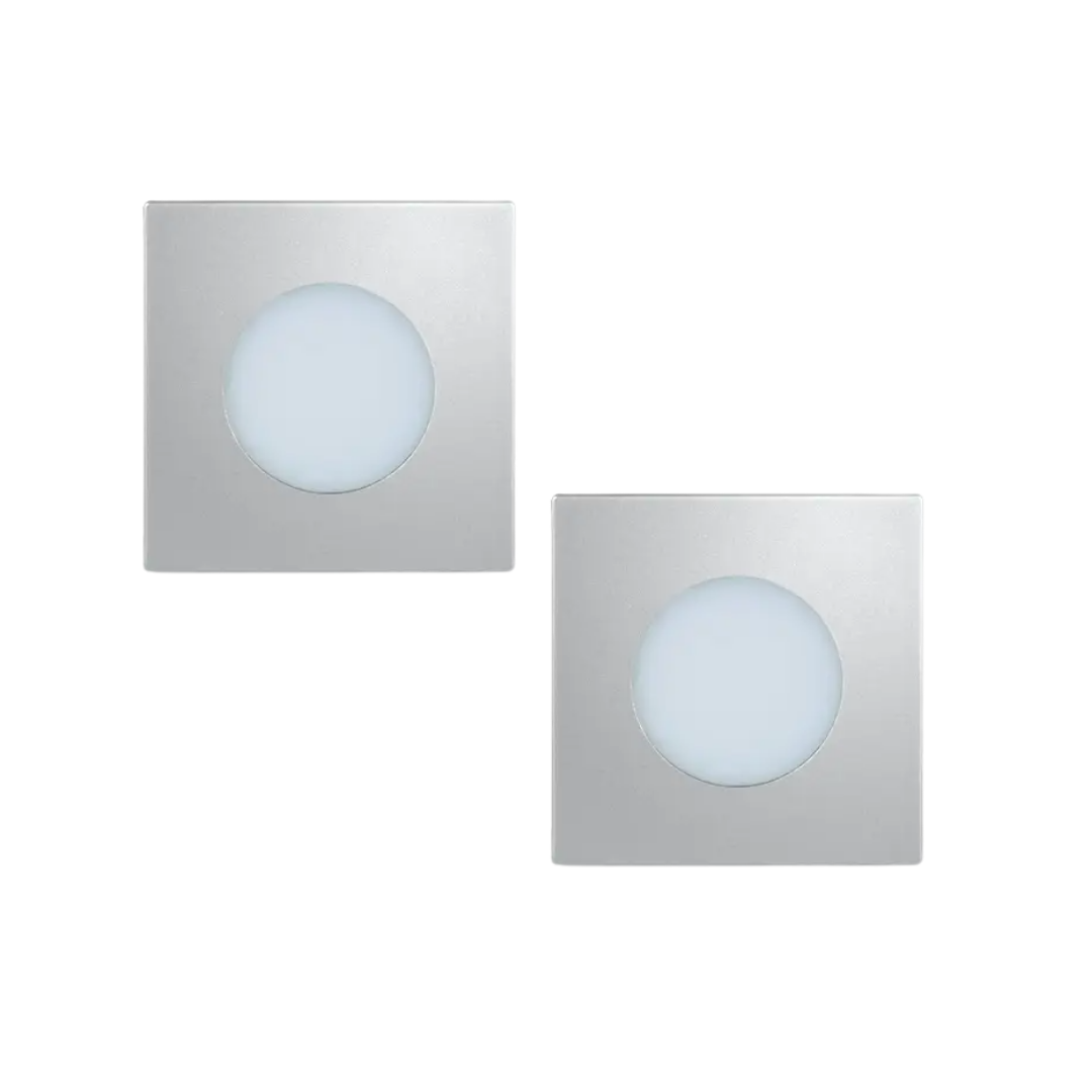 LUMINARIA DE EMBUTIR 35MM QUADRADA LUZ QUENTE ALUMI LED LINE - 2