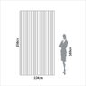 Painel Decorativo Ripado Mdf em Barra 134x250cm (3,35m²) Pa75 Dalla Costa -freijó - 5