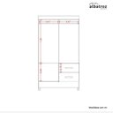 Ver mais imagens de Guarda Roupas Solteiro 4 Portas 2 Gavetas Mobi Branco/Fosco