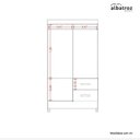 Ver mais imagens de Guarda Roupas Solteiro 4 Portas 2 Gavetas Mobi Branco/Fosco