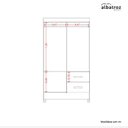 Ver mais imagens de Guarda Roupas Solteiro 4 Portas 2 Gavetas Mobi