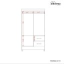 Ver mais imagens de Guarda-Roupa Solteiro 4 Portas 2 Gavetas Mobi Branco