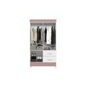 Ver imagem 5 de Guarda-Roupa Solteiro 4 Portas 2 Gavetas Mobi Branco