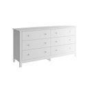 Ver imagem 2 de Cômoda 6 Gavetas Branca em Mdf 145x40x72 Cm Ditália