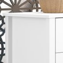 Ver imagem 5 de Cômoda 6 Gavetas Branca em Mdf 145x40x72 Cm Ditália
