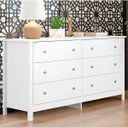 Ver imagem 1 de Cômoda 6 Gavetas Branca em Mdf 145x40x72 Cm Ditália