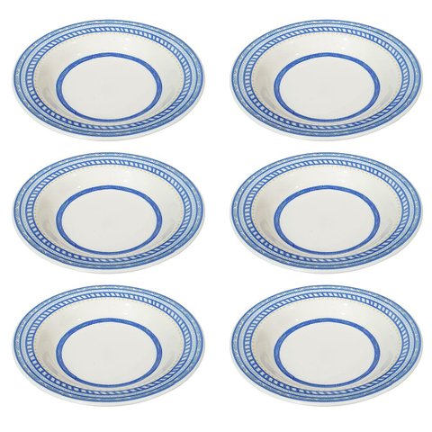 Prato Fundo de Cerâmica Donna Grano 21,5cm 6 Unidades - Biona 140604