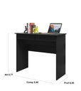 Ver imagem 2 de Escrivaninha Mesa Pc Australia 2 Gavetas Cor Preto - Comprar Moveis em Casa