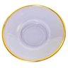 Jogo de Xícaras para Café Matte Lilás com Borda Dourada em Vidro com Pires 85ml - 8 Peças - 4