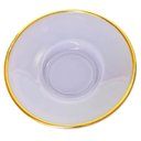 Ver imagem 4 de Jogo de Xícaras para Café Matte Lilás com Borda Dourada em Vidro com Pires 85ml - 8 Peças