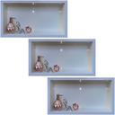 Ver imagem 1 de Kit com 3 Nichos em Porcelanato Banheiro Branco 60x32cm