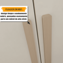 Ver imagem 4 de Guarda-Roupa Casal 6 Portas com LED e Vidro Reflecta 5 Gavetas Bélgica Bege/Cinamomo/Off White