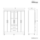 Ver imagem 7 de Guarda-Roupa Casal 6 Portas 2 Gavetas Mobi Branco