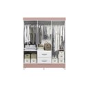 Ver imagem 5 de Guarda Roupas Casal 6 Portas 2 Gavetas Mobi Branco/Fosco