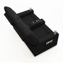 Ver imagem 7 de Poltrona do Papai Reclinável Cinema 2 Lugares Manual Baú Usb Haifa F05 Facto Preto - Lyam Decor