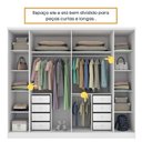 Ver imagem 5 de Quarto de Casal Roupeiro 6 Portas Portugal, Cama Casal, Cabeceira e Cômoda 5 Gavetas Branco/Neve