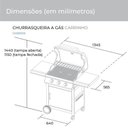 Ver imagem 5 de Churrasqueira a Gás com Carrinho Suggar Ch5001ix Inox