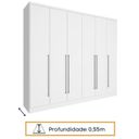 Ver mais imagens de Quarto de Casal Roupeiro 6 Portas Portugal com Pés, Cama Casal, Cabeceira e Cômoda 5 Gavetas