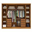Ver imagem 4 de Quarto de Casal Roupeiro 6 Portas Portugal com Pés, Cama Casal, Cabeceira e Cômoda 5 Gavetas