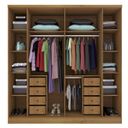 Ver imagem 4 de Quarto de Casal Roupeiro 6 Portas Portugal com pés, Cama Casal, Cabeceira e Cômoda 5 Gavetas