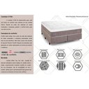 Ver imagem 2 de Conjunto Box Baú Casal: Colchão Molas Herval Maxspring C1784 + Base Crc Suede Clean (138x188)