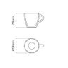 Xícara Cappuccino Tramontina Paola em Porcelana 200 Ml Tramontina - 2