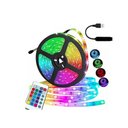 Ver imagem 1 de Fita Led 3528 Rgb 5mt 5v Usb Controle Remoto Ritimo Musical