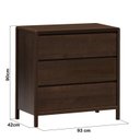 Ver imagem 3 de Cômoda para Quarto 3 Gavetas Modena