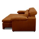 Ver imagem 4 de Sofa Retratil Reclinavel 2 Lugares 2,60m Crystal Veludo Laranjado Lansofbr Lansof Brasil