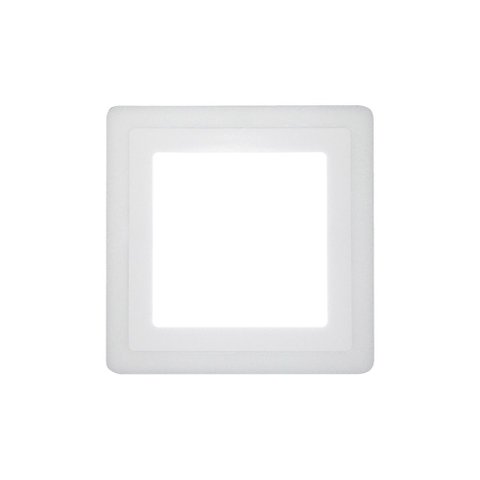 Plafon Led Embutir Dual Color 18w+6w Quadrado