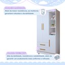 Ver imagem 6 de Quarto de Bebê Guarda Roupa 3 Portas e Cômoda 100% MDF Nina